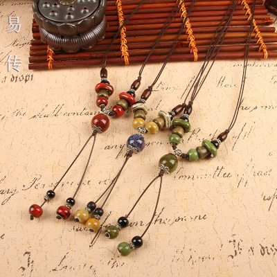 Jewelry ethnic wind lady vasia classic rope woven necklace chain clothing accessories wholesale simple Jewelry