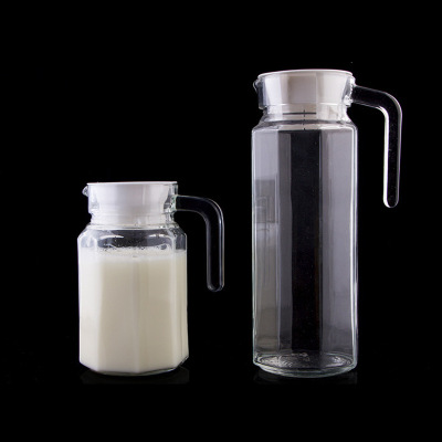 Manufacturers wholesale soya milk glass pot transparent glass pot with handle glass pot fashion glass juice pot