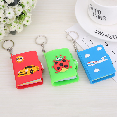 Korean Cartoon Cute PVC Flexible Glue Sticky Notes Creative Personality Notepad Mini Office Tearable Note Sticker