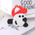 Korean Style Lovely Key Buckle Creative Cartoon Pattern Keychain PVC Soft Rubber Accessories Factory Wholesale