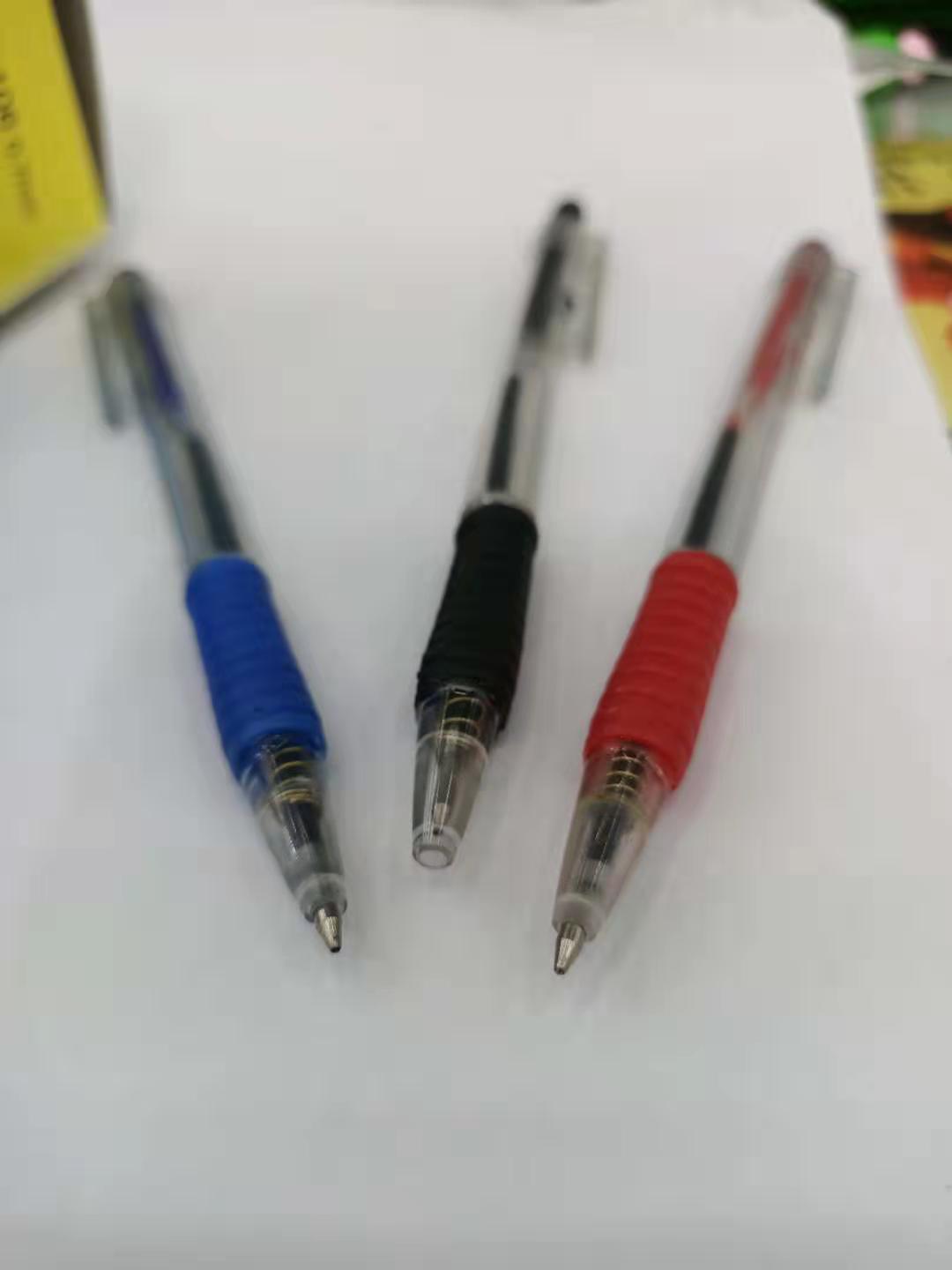 韩版透明小旁跳圆珠笔  可印logo