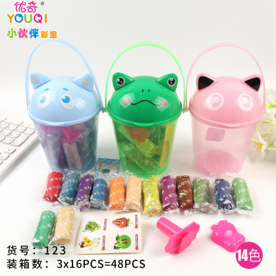 Novelty Transparent Plastic Can Packaging Children's Educational Colorful Plasticine Soft Clay Suit Various Styles