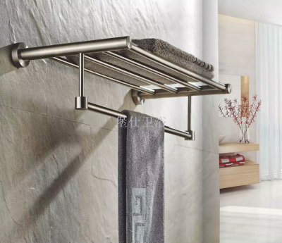 304 stainless steel bathroom pendant set toilet shelf folding towel rack hardware pendant rust