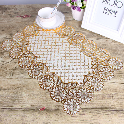 Customized hot stamping placemat PVC table mat Customized tablecloth manufacturers direct sale pattern mixed