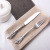304 stainless steel western tableware set with carved knives, forks and spoons