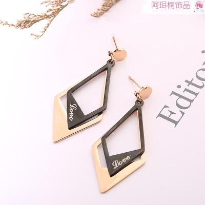 Arnan jewelry fashion stainless steel earrings titanium steel earrings popular manufacturers direct