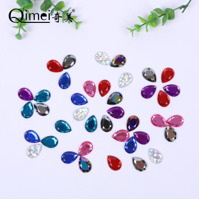 Chimei teardrop acrylic drill flat Angle teardrop drill artificial diamond accessories wholesale source of goods