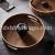 Wooden Japanese round fruit dish plate creative breakfast plate family sitting room rectangle dish dish tray