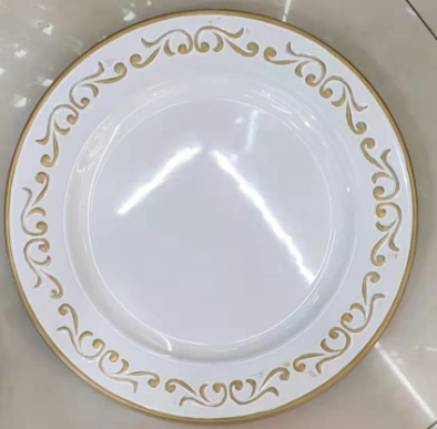 Concept Factory direct Christmas plate, plastic plate, paint plate, tray, plate, gold plate J0817