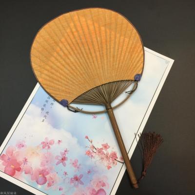Hefengju Chinese style craft fan color section silk ball fan craft fan gift fan