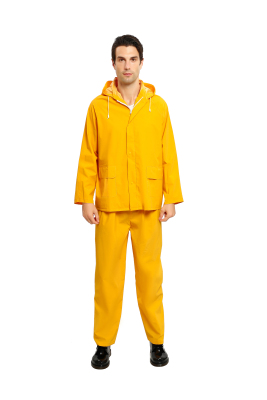 Le Yuhong PVC adult raincoat set raincoat labor insurance raincoat waterproof set single stick set raincoat