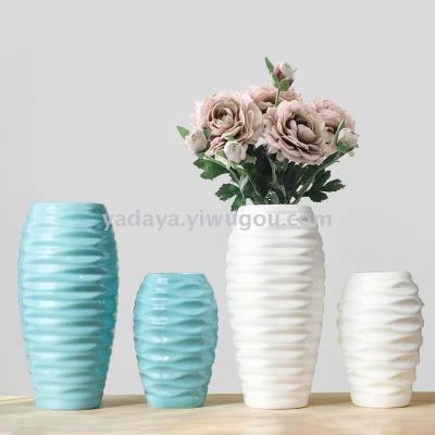 Manufacturer direct sale is medium lukewarm glaze ceramic vase home is acted the role of decorate piece Nordic originality contracted handicraft