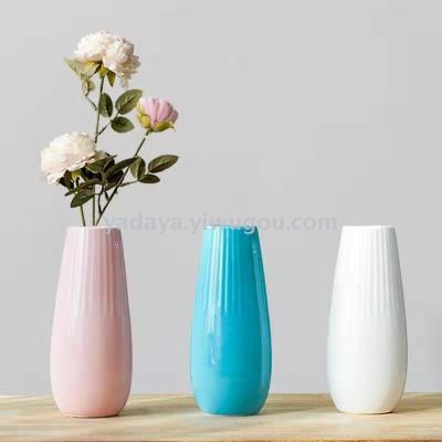 Factory direct sale of ceramic vase living room decoration pieces flowers and flower arrangement home decoration wholesale