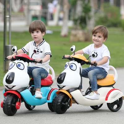 Children's electric scooter 1-3-6-year-old baby electric tricycle Children's toy car can be charged and can sit