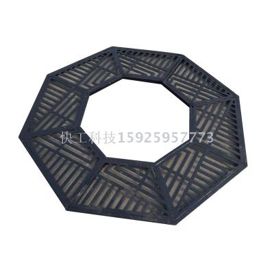 Cast iron manhole cover grate for pool cover