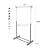 Good quality movable stainless steel single pole floor telescopic drying hangers special price hangers manufacturers 