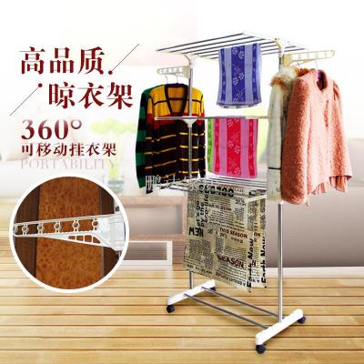 Air hangers new foreign trade three floor wing - shaped folding air hangers drying towel shelf manufacturers wholesale