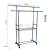 Air hanger stainless steel telescopic double pole with towel rack shelf layer 8148JC factory direct sales