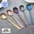 STAINLESS STEEL 304 COLORFUL CUTLERY COFFEE  DESSERT SOUP SPOON FRUIT FORK