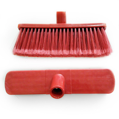 Hand push broom with long handle, soft Bristle floor Brush, soft Bristle bathroom Brush, toilet wash floor brush, Water Brush, Broom head