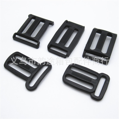In Stock Direct Selling 2. 5cm Unilateral Three-Gear Buckle Bilateral Japanese Buckle Plastic Third Gear Adjustable Buckle
