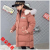 Girl's cotton-padded coat new winter clothes little girls in long thickened children's cotton-padded jacket children