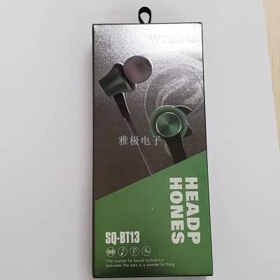 [manufacturers direct sales] wireless magnetic absorption metal bass earphone sq-bt13 sports bluetooth earphone