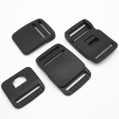 Factory Direct Sales 2. 5cm Belt Release Buckle Woven Bag Pom Material Socket Nylon Plug Lock Luggage Buckle