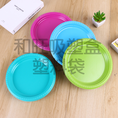 Disposable Plastic Plate with Diameter of 26cm Disposable Plastic Plate Disposable round Plastic Plate Factory Currently Available Direct Sales