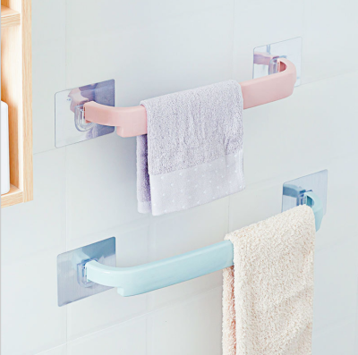 No need to punch the bathroom towel rack toilet towel bar single lever rack of goods wall toilet towel rack