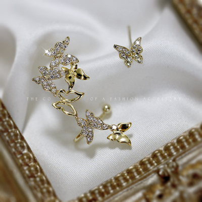 Earrings 2019 New Fashion 925 Silver Needle Dongdaemun Korean Style Super Fairy Exquisite Small Pearl Zircon C- Shaped Ear Studs Earrings