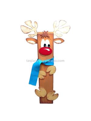 Wooden handmade diy materials for Christmas elk