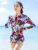 Gulang fish wetsuit jellyfish suit one-piece swimsuit women conservative Korean flat cape anti sae dry surfing clothing