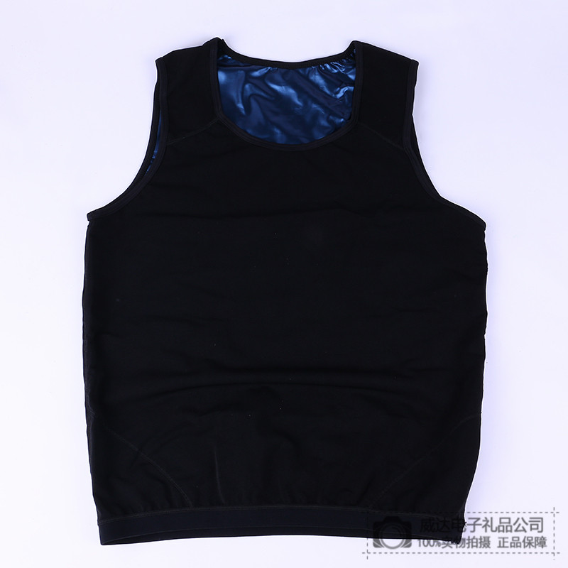 男士暴汗服背心运动发热排汗衣跑步运动服健身爆汗服上衣男士