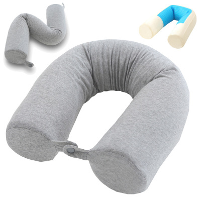 The Memory cotton u - shaped the twisted pillow cylindrical terms Memory pillow can be bent missile rebound neck pillow