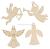 Wooden Christmas decorations can draw blank Christmas tree pendants children DIY crafts angel wood pieces