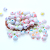 Acrylic Letter Bead 8mm White Background Colorful Beads 26 English Letters Kandi Scattered Beads DIY Bracelet Wrist Ring Beaded