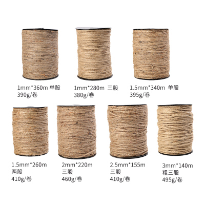 Manufacturers direct diy checking jute rope vintage decorative cord photo wall binding rope