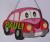 Wooden DIY material kit cartoon car pendant