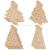 Wooden Christmas decorations can be painted blank Christmas tree hanging wood pieces children's DIY arts and crafts,