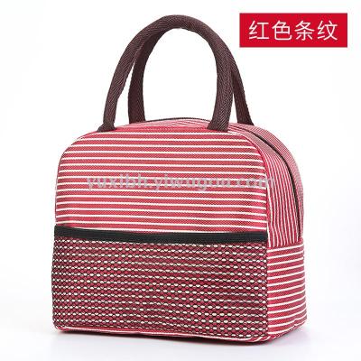 Vivian's big striped bento bag