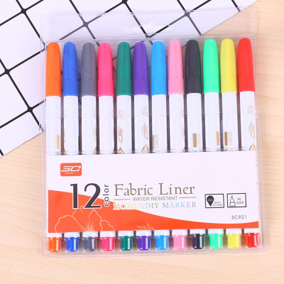 Environmental protection fabric pen clothing shoes hat bag graffiti pen cloth textile note no. Pen waterproof color