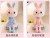 Cute Gauze Skirt Rabbit Plush Toy Baby Doll Cartoon Animal Birthday Gift Factory Direct Sales