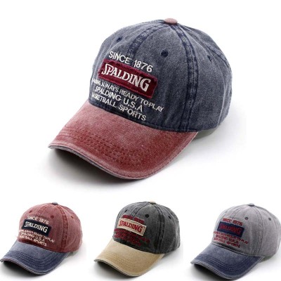 Manufacturers direct wash baseball caps men summer outdoor leisure denim hats foreign trade hot style cap women