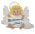 Wooden DIY material package set angel pendant