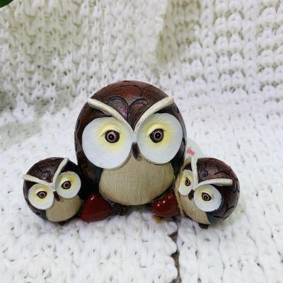 Cartoon owl resin wall indoor and outdoor gifts garden decoration