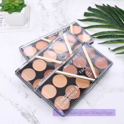 10 - color New 2019 IMAN OF NOBLE brand cosmetics with contoured and contoured face plates 