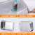 304 Stainless Steel Crisper Rectangle with Lid Sealed Lunch Box Large Capacity Kimchi Box Refrigerated Storage Box Set