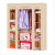Large simple assembly of non-woven cloth wardrobe wardrobe reinforcement steel frame simple modern economy cabinet manuf