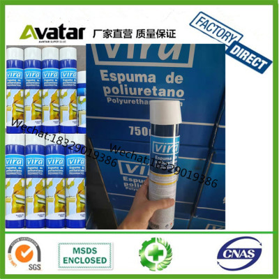 VIRA Construction Use Spray Pu Foam Top Quality Non Expanding Foam with Factory price